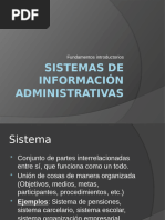 Sistemas de Información Administrativas INTRODUCCION