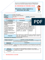 4° Ses PS Lun 4 Deliberamos Derechos y Deberes 933623393 Yessenia Carrasco