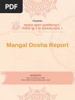 Mangal Dosha Report en