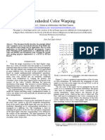 Tetrahedral Color Warping Paper