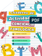 Cuaderno Actividades Conciencia Fonologica