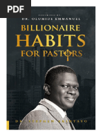 Billionaire Habits For Pastors