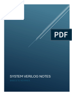 System Verilog Notes: Basics To Advance