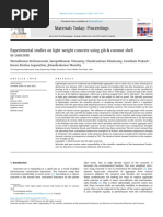 Experimental Studies On Light Weight Concrete Using Gib & Coconut Shell in Concrete