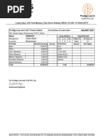 Salary Slip Pradeep