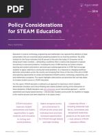 Policy Considerations For STEAM Education