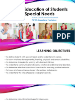 Lecture 12 The Education of Students With Special Needs