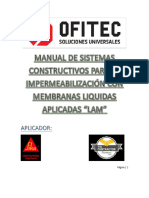 Manual de Sistemas Constructivos para La Impermeabilizacion Con Membranas Liquidas Aplicadas