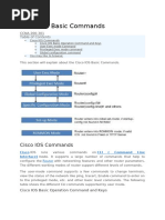 Cisco IOS Basic Comma