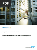 SAP FG Supplier Administration Fundamentals