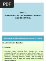 Unit 3 Administrative Discretion For Class