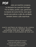 Músicas para Missa de Santo Antônio