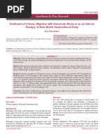 Treatment of Chronic Migraine With Erenumab Alone or As An Add On Therapy A Realworld Observational Study