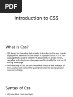 CSS Training