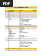 Bill of Material - 30kW