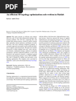 An Efficient 3D Topology Optimization Code Written in Matlab