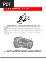 La Langosta y El Cangrejo para Quinto Grado de Primaria