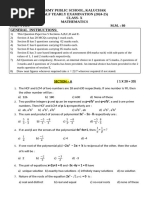 Half Yearly Paper Maths Apsk