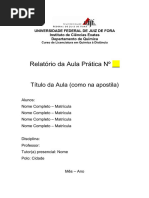 Modelo para Relatório de Química ?