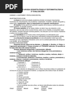 Técnicas de Ayuda Odontológica y Estomatológica. 2 Evaluación