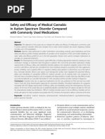 Safety and Efficacy of Medical Cannabis in Autism Spectrum Disorder Compared With Commonly Used Medications