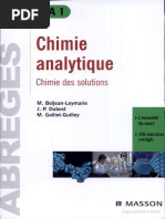 Chimie - Analytique Des Solutions