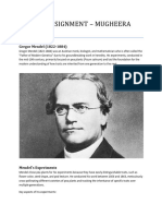 A Research Paper On Gregor Mendel