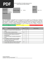 Lista de Cotejo 1 PROGRESIÓN 1-5 M. C