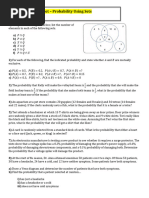 Section 4.3 Worksheet - Probability Using Sets: Mdm4U Jensen