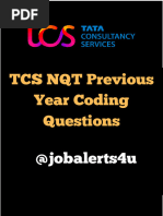 TCS NQT Previous Paper Answers PDF