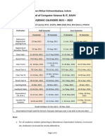 Academic Calendar 2021 22