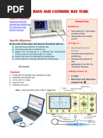 4.7 Cathode Rays and Cathode Ray Tube