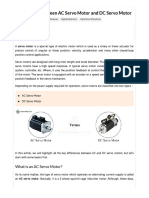 Difference Between AC Servo Motor and DC Servo Motor