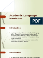 Academic Language