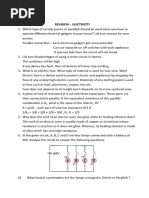 Electricity Worksheet 3