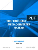 100 1000base t1 Mediaconverter Matenet User Manual v1.3