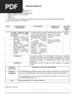 2° Sesión Día 1 Com Escribimos Acciones para Evitar La Contaminación Ambiental Reconociendo Palabr