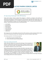 SOLARAACTIVEPHARMASCIENCESLIMITED LeveragedGrowth