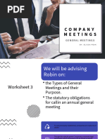 Law of Associations (Group 3) COMPANY MEETINGS - Update