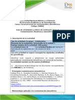 Guía de Actividades y Rúbrica de Evaluación - Tarea 2 - Contaminantes Climáticos y Atmosféricos