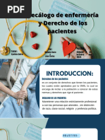 Decálogo de Enfermería y Derecho de Los Pacientes