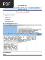 3° Grado - Actividad Del Dia 09 de Noviembre