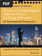 Psycho-Criminological Approaches To Stalking Behavior - An International Perspective 2020