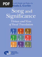 Dinda L. Gorlée - Song and Significance - Virtues and Vices of Vocal Translation (Approaches To Translation Studies, Volume 25) - Rodopi (2005)