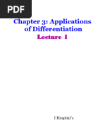 C31 - Applications of Derivatives - Part 1