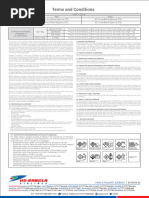 USBA Ticketing Terms and Condition