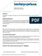 The Effect of Algorithm Type and Plaintext Length On Encryption - Mathematics Science Fair Project Ideas