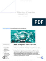 10 Key Objectives of Logistics Management