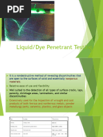 Liquid Penetrant Testing