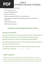 UNIT-4 Reactive Power VS Voltage Control